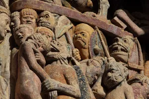 Conques: Hell, Last Judgement tympanum, Abbatiale Sainte-Foy