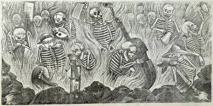 Arroyo: Detail of Hell, showing artists and artisans ?
