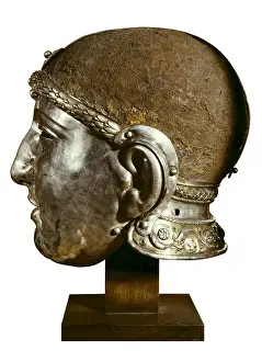 Countenance: Helmet with Mask. 50. Made of iron and silver
