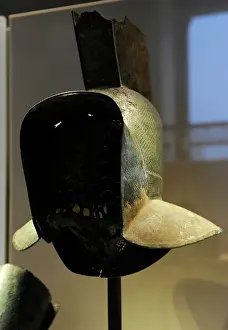 Gladiator: Helmet of a murmillo. 2nd century AD