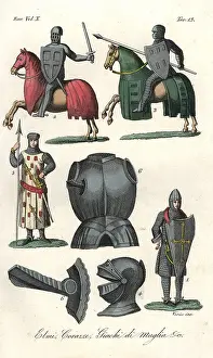 Surcoat: Helmets and armour of the 14th century