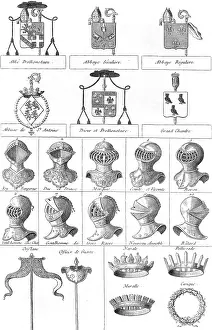 Counts: HELMETS, CROWNS, BANNERS