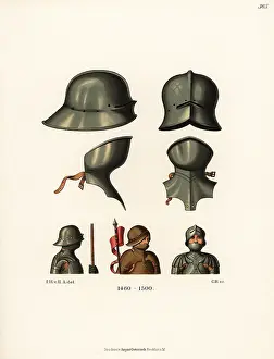 Hefner: Helmets and gorgets, Germany, late 15th century