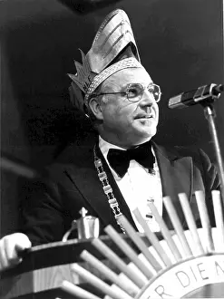 Mardi: Helmut Kohl with carnival cap