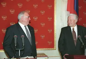 Senate: Helmut Kohl on visit to Russia, 1996