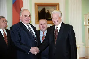 Senate: Helmut Kohl on visit to Russia, 1996