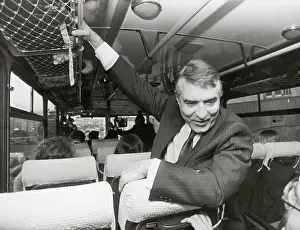 Zilk: Helmut Zilk on a bus