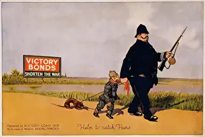 Dragging: Help to catch Huns. Victory Bonds shorten the war