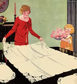 Cleans: Helping Mom Set Table