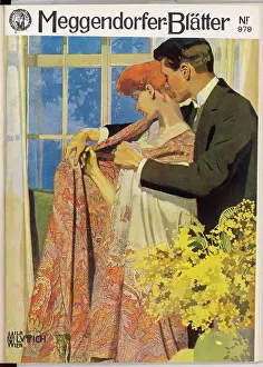 HELPING WITH HER SHAWL
