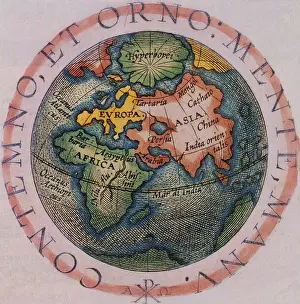 Hemisphere: Hemispherical World Map, 1601