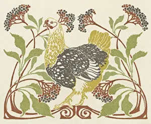 Clump: Hen in clump of leaves