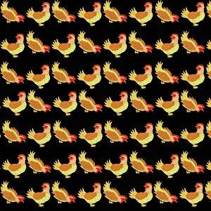 Hens: Hen repeating pattern