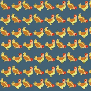 Hens: Hen repeating pattern