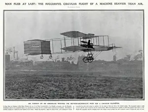 Archdeacon: Henri Farman - Flight of One Kilometre 1908