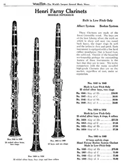 Wurlitzer: Henri Farny Clarinets