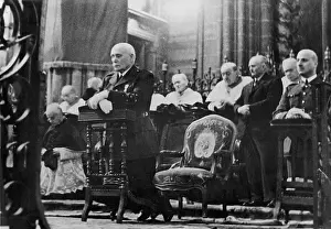 Clermont: Henri Philippe Petain during the celebration of the Armistic