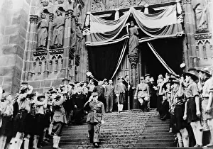 Clermont: Henri Philippe Petain during the celebration of the Armistic