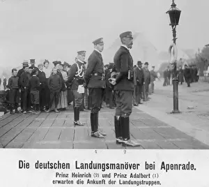 Lifebelt: Henry and Adalbert of Prussia during the landing