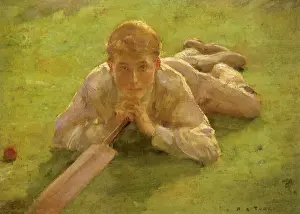 Tuke: Henry Allen in his Cricketing Whites