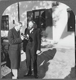 Stereoscope: Henry Ford - Anton Lang - Stereo Card