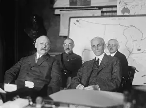 Industrialists: Henry Ford (right) meeting with John Weeks over