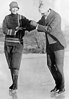 Gaston: Henry Ford while skating, 1926