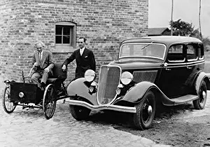 Edsel: Henry Ford with his son Edsel, 1933
