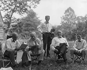 Harding: Henry Ford, Thomas Edison, George Christian, Warren Harding