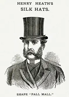 Beards: Henry Heath's, men's silk hats 1880