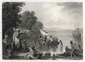 Discovers: Henry Hudson discovering the Hudson River