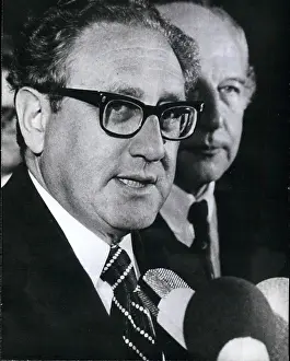 Scheel: Henry Kissinger and Walter Scheel in Germany
