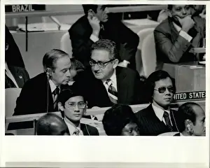 Kissinger: Henry Kissinger and William Scranton, UN Assembly