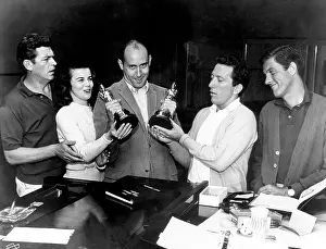 Mancini: Henry Mancini with his Oscars
