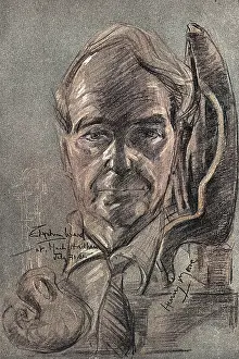 Sixities: Henry Moore, as sketched by Stephen Ward, 1961
