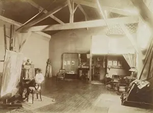 One Person: Henry Ossawa Tanner in his studio in Paris, c. 1920
