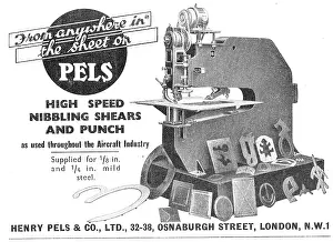 Nibbling: Henry Pels & Co: Machine Tools - Nibbling Shears & Punch