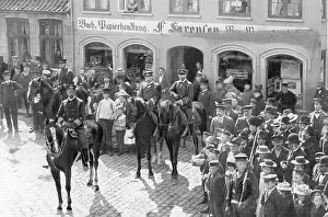 Apenrade: Henry of Prussia during a manoeuvre of the