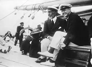 Cowes: Henry of Prussia on the Meteor IV, 1913