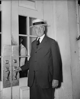Stimson: Henry Stimson at the White House, in 1940. He