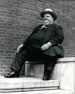 Obese: Henry Sweets, American pathologist, at London conference