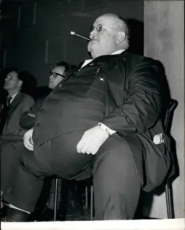 Obese: Henry Sweets, American pathologist, at London conference