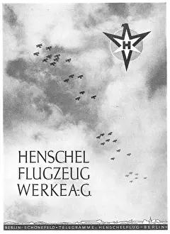 Flugzeug: Henschel Aircraft. Berlin