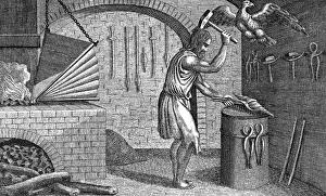Hephaistos: Hephaistos (lat. Vulcanus), Greek deity of Fire