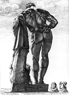 Goltzius: Heracles, Greek deity and divine hero, full length