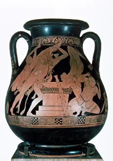 Red Figure: Heracles. Pelike. Red-figure. Greece