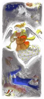Murrell: Herald Angel with Shepherds below