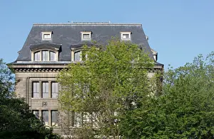 Allocated: Herbarium building seen in a morning light, dated