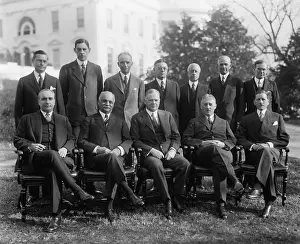 Advisors: Herbert Hoover with his Cabinet and Vice President