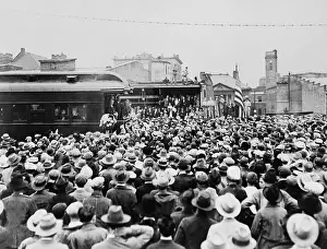 Whistle Stop: Herbert Hoover's whistle stop campaign train during